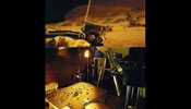 Minature Mars Landing Set